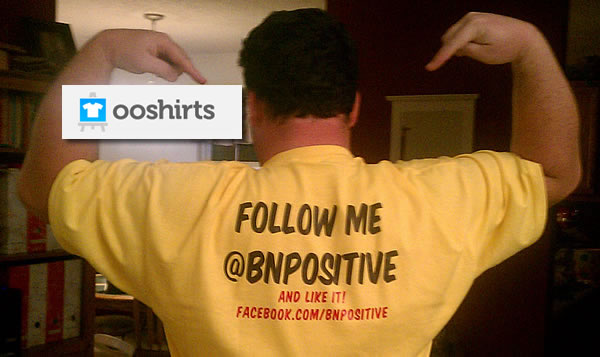 My Bnpositive ooShirt - Back