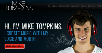 Mike Tompkins website