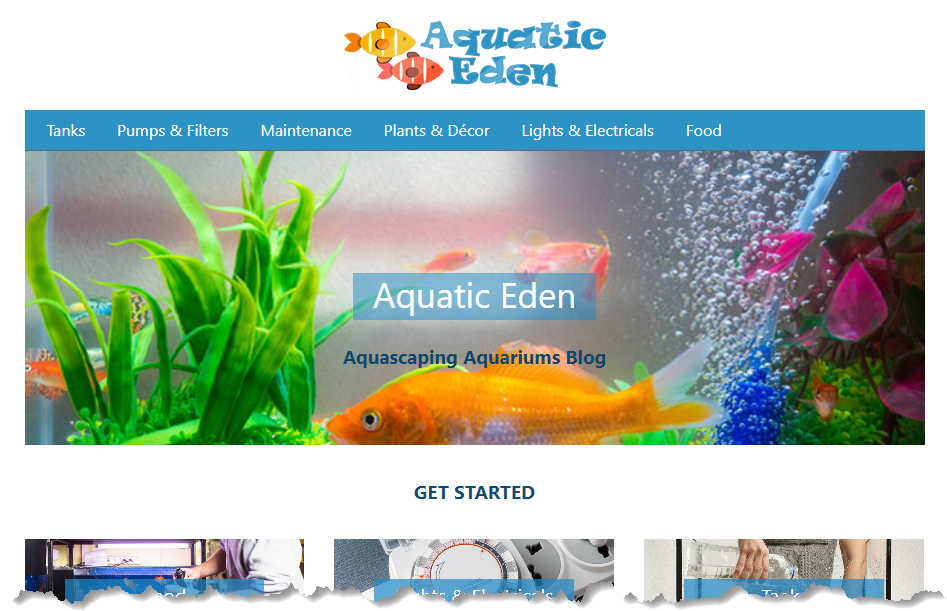 AquaticEden.com Website Screenshot